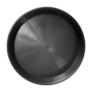 Black Plastic Plant Pot Saucers/Water Trays (18cm-50cm Sizes) - 50cm, 4