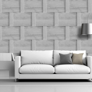 Debona Harrow Wood Weave Grey Wallpaper - 6739