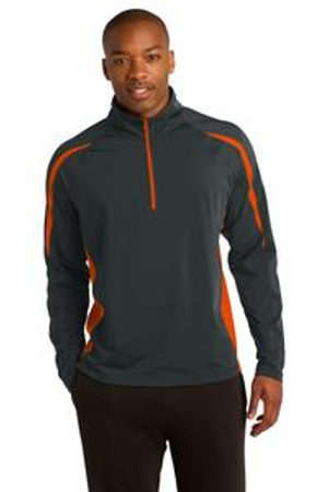 Sport-Tek ST851 Sport-Wick ® Stretch 1/2-Zip Colorblock Pullover