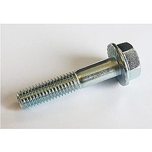 M10 x 50 (26mm thread) Hexagon Head Flange Serrated Set Screws High Tensile Grade 8.8 Bright Zinc Plated, DIN 6921