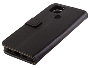 Synthetic Leather Wallet Case with Stand for Google Pixel 4a 5G - Black