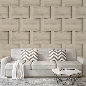 Debona Harrow Wood Weave Beige Wallpaper - 6738