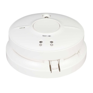 230V Mains Optical Smoke Alarm with Base and Backup Battery