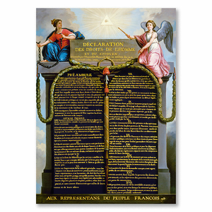 Affiche Déclaration des Droits de l'Homme et du Citoyen