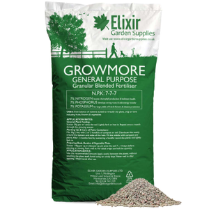 Growmore General-Purpose Balanced Fertiliser & Feed (7-7-7) - Polythene Bag, 20kg