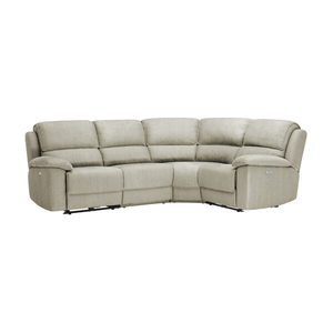 Goodwood Electric Reclining Modular Group 2 in Plush Beige Fabric
