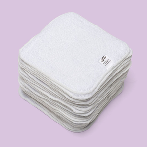 Organic Cotton Reusable Wipes - WHITE