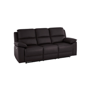 Goodwood Electric Recliner 3 Seater Sofa in Brown Leather