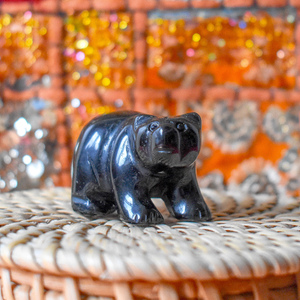Black Obsidian Crystal Bear