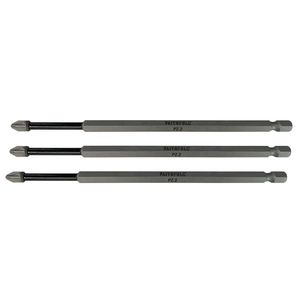 Faithful FAISBPZ2150I Pozidriv Impact Screwdriver Bits PZ2 x 150mm (3 Pack)