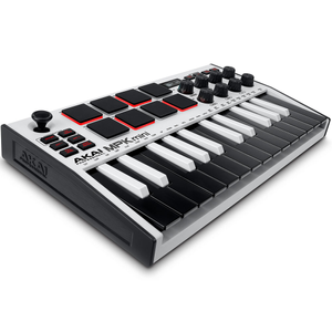Akai MPK Mini MK3, MIDI Controller Keyboard, White Edition + Komplete 15 Select (FREE Moog Mariana Software Plugin, Ends 28th August)