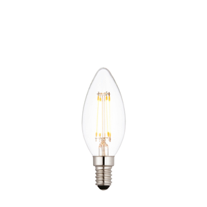 93020 Single E14 LED Filament Candle Warm White
