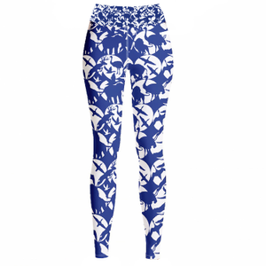 High Waist Yoga Leggings In Animal World (S)