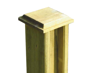 125mm Chamfered Post Cap For use with 100mm x 100mm Post Style "B" (-Jakcured)#