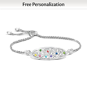 Our Loving Family Tree Personalized Bracelet