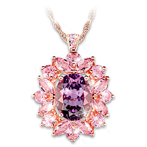 Amethyst Radiance Pendant Necklace