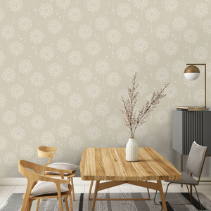 Holden Decor Allora Dandelion Cream Metallic Wallpaper - 36002