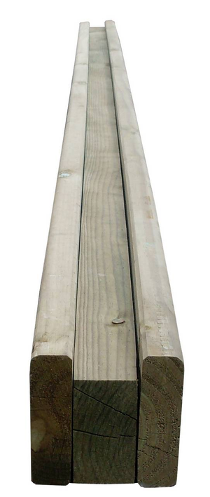 Heavy Duty 2.70m Long END Slotted Post 120 x 124mm For 2.1m Fence Jakcured