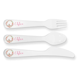 Bunny Wreath Kids Cutlery Set