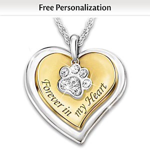 Forever In My Heart Personalized Pendant Necklace