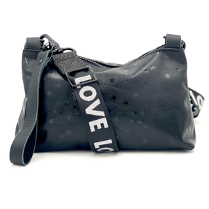 Nancy Crossbody Bag In Black Star Leather