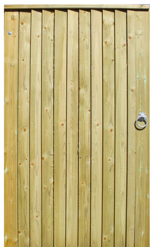1.775m High x 1.00m Wide Featherboard Gate (LH) with Fittings