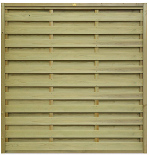 1.83m High (6FT) x 1.83m Wide Hit & Miss Fence Panel