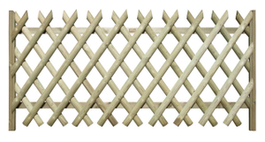 0.86m High x 1.83m Wide Jaktop Criss Cross Fence Panel 