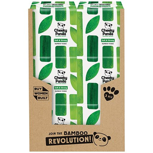 Cheeky Panda Facial Tissues, 3-Ply, 12 Cubes of 56 Sheets