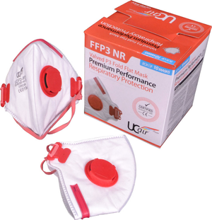 Ultimate Valved Fold Flat FFP3 Masks (Pack of 10)