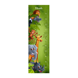 Jungle Wall Decal Height Chart
