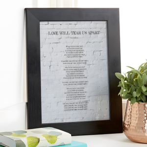 Personalised Song Lyrics Print