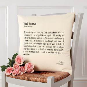 Personalised Poem Cushion