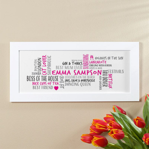 Word Cloud Personalised Print