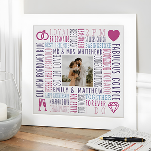 Wedding Anniversary Gift Of Photo Picture With Words