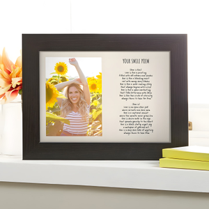 Poem With Photo Personalized Wall Art Print or Canvas