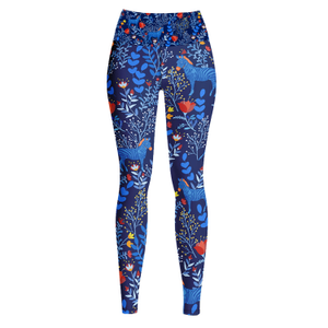 High Waist Yoga Leggings In Zebra (S)
