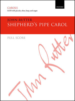 Shepherd's Pipe Carol - Full Score for SATB: Piccolo, Oboe, Harp & Organ