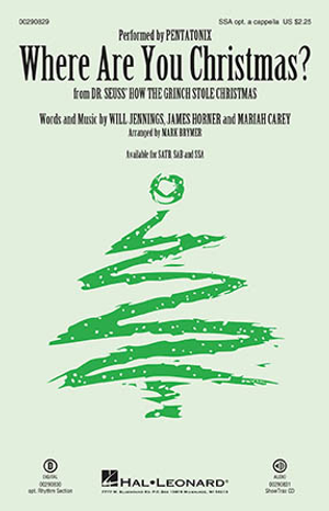 Where Are You Christmas? - SSA opt. a Cappella