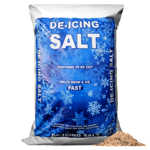 De-Icing Brown Rock Salt | 1kg-20kg - Polythene Bag, 20kg