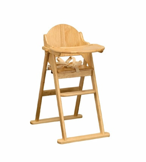 East Coast Folding Highchair - Natural