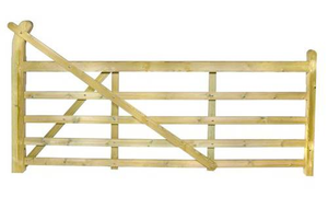 2.70m Left Hand Hanging Entrance Gate Jakcured Softwood#
