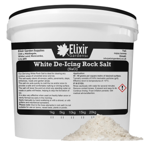 De-Icing White Rock Salt | 1kg-20kg - Re-Sealable Tub, 20kg
