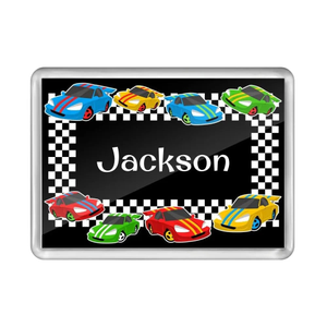 Race Cars Fridge Magnet