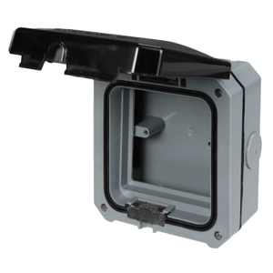 1 Gang Weatherproof Enclosure IP66 Grey