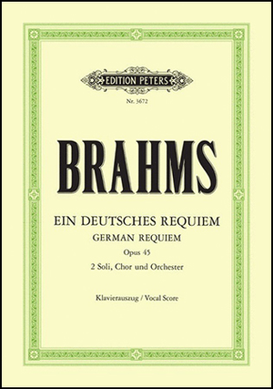 German Requiem Op. 45 - SATB Vocal Score German Edition