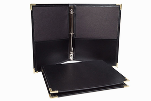 Model 802 Choral Folder - Black with 1" Rings - Not Imprintable