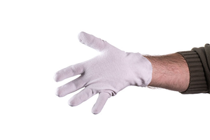 Handbell Gloves - Practice - 6 Pair - Large - White