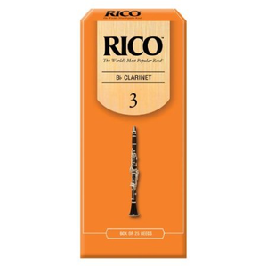 Rico B Flat Clarinet Reeds #1.5 - Box of 25 Reeds 3