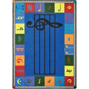 Note Worthy - Musical Activity Rugs - 10' 9" W x 13' 2" L - Elementary